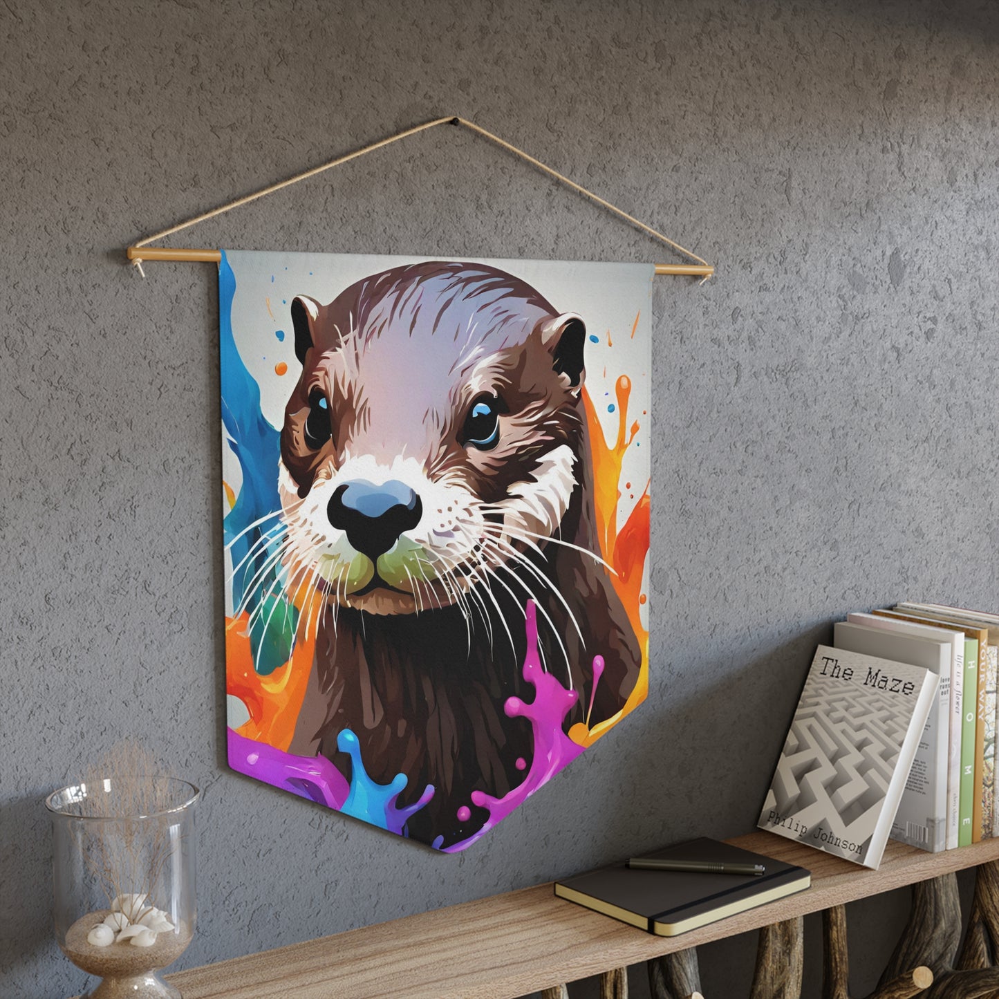 Otter Pennant wall art for home decor