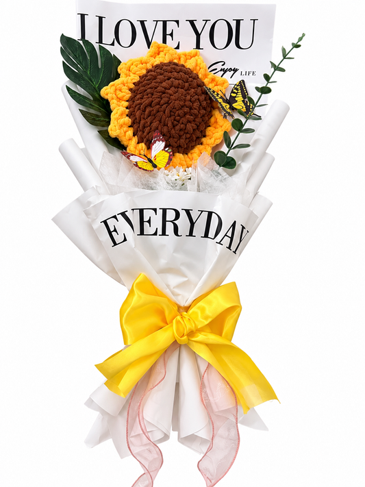Everyday Sunshine – Handmade Plush Sunflower Bouquet