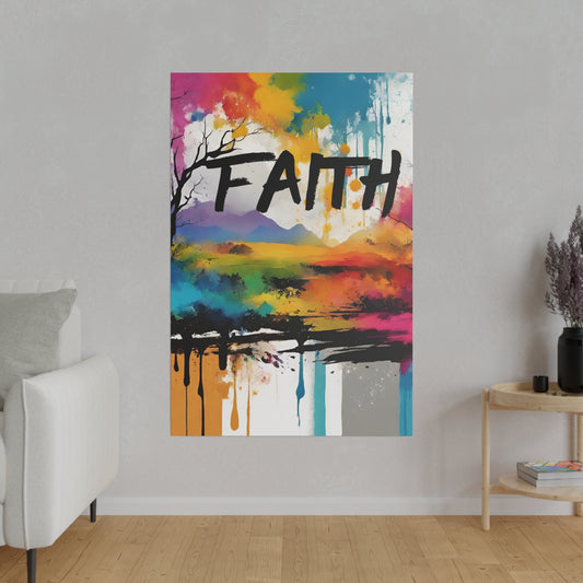 Faith Lanscape Canvas Wall Art Home Decor, Interior Design Stretched 0.75"
