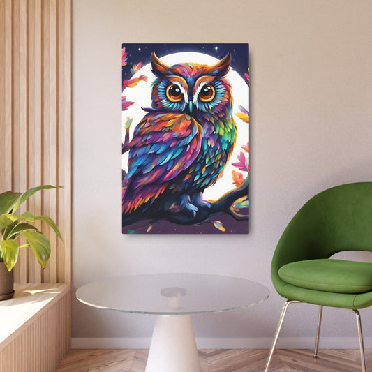 Metal Wall Art Decor featuring a Colorful Eagle. Mounting tools included. Versatile Home Decor.