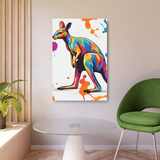 Copy of Metal Wall Art Decor featuring a Colorful Elephant. Mounting tools included. Versatile Home Decor.