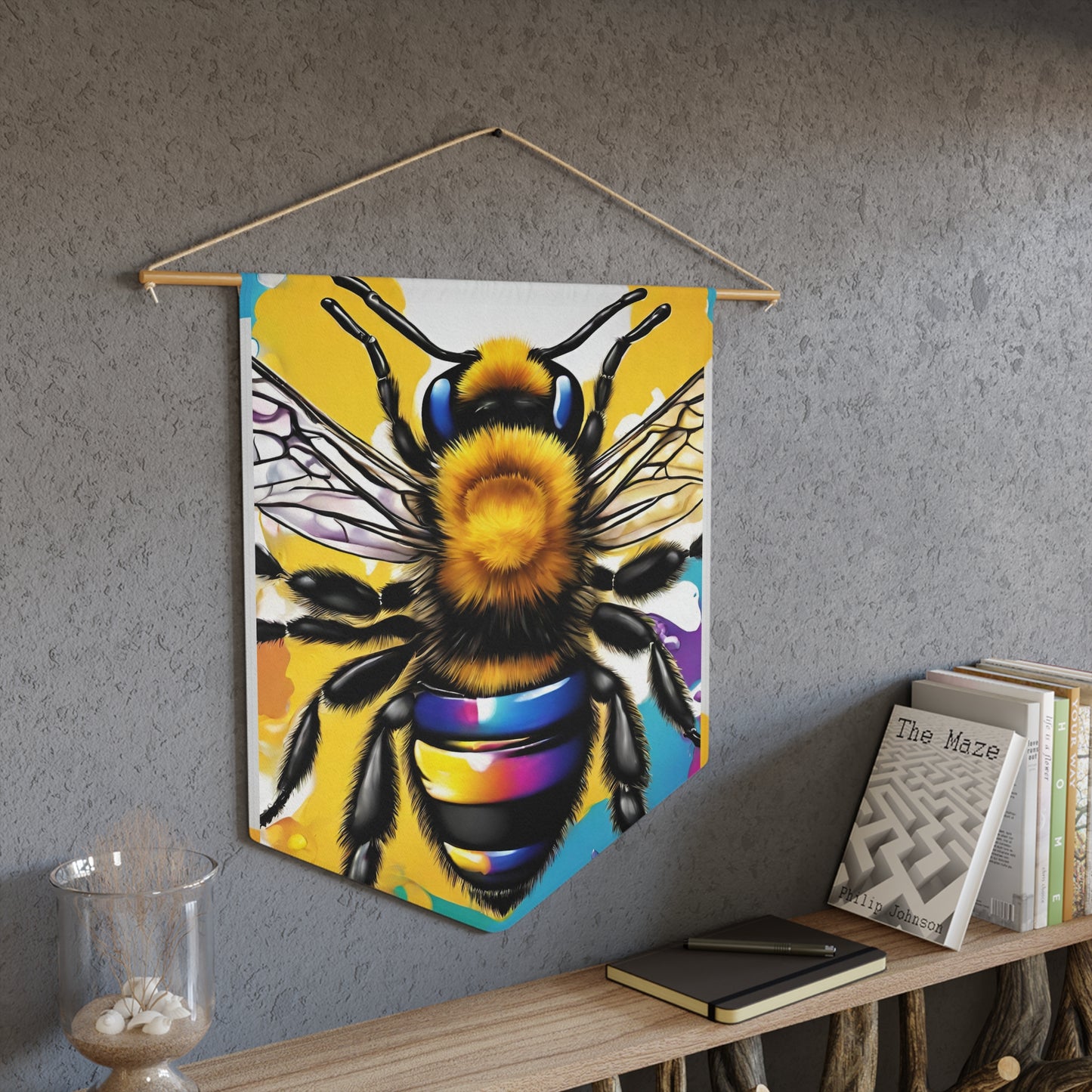 Bee Pennant wall art for home decor