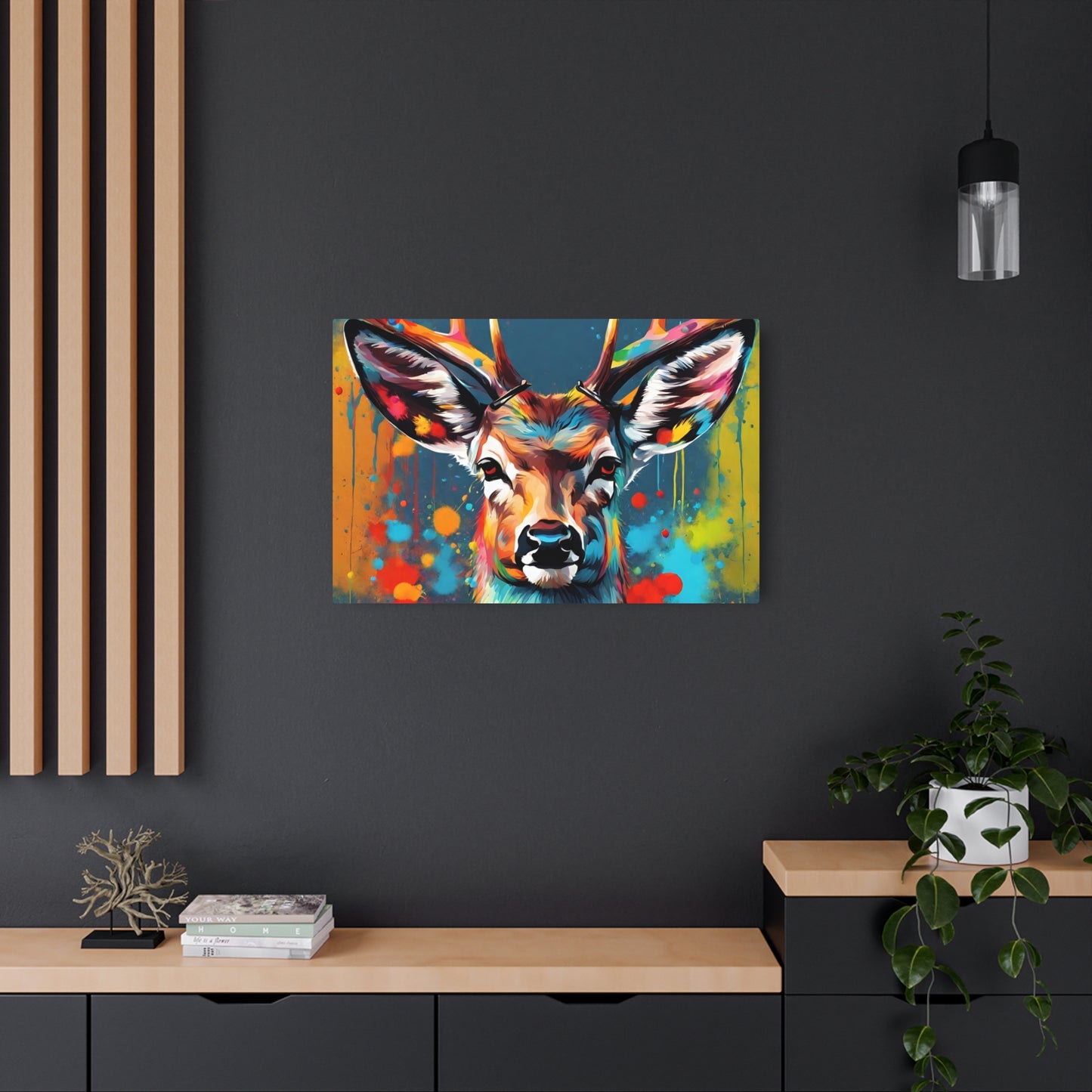 Colorful Deer Metal wall Art versatile and unique home decor