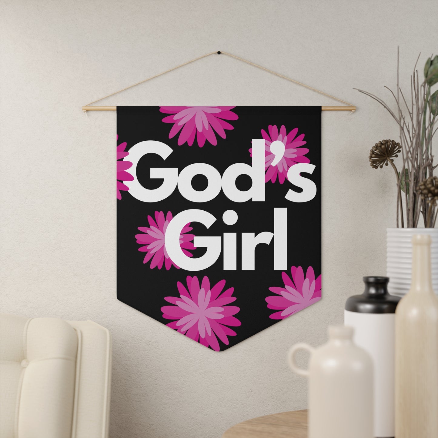 God's Girl Pennant wall art for home decor