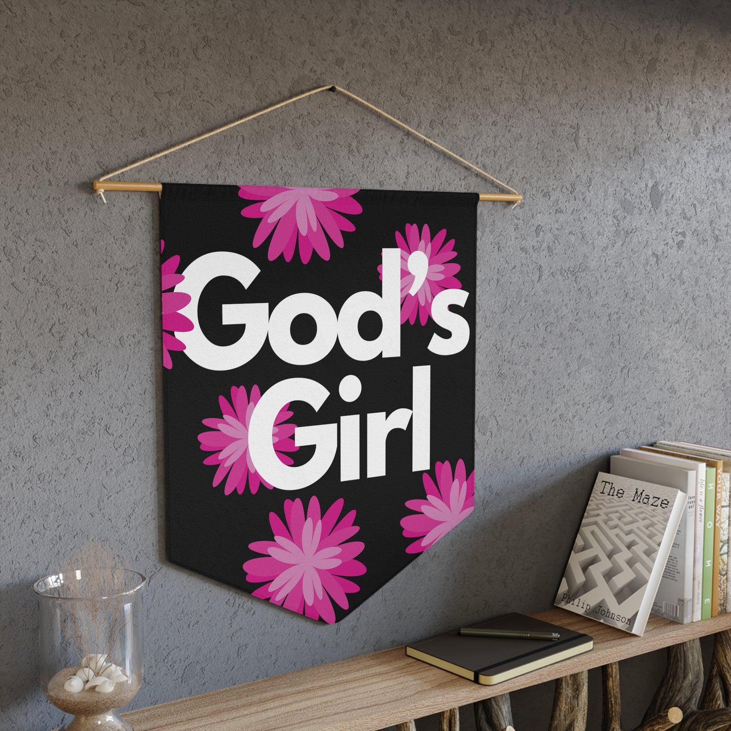 God's Girl Pennant wall art for home decor