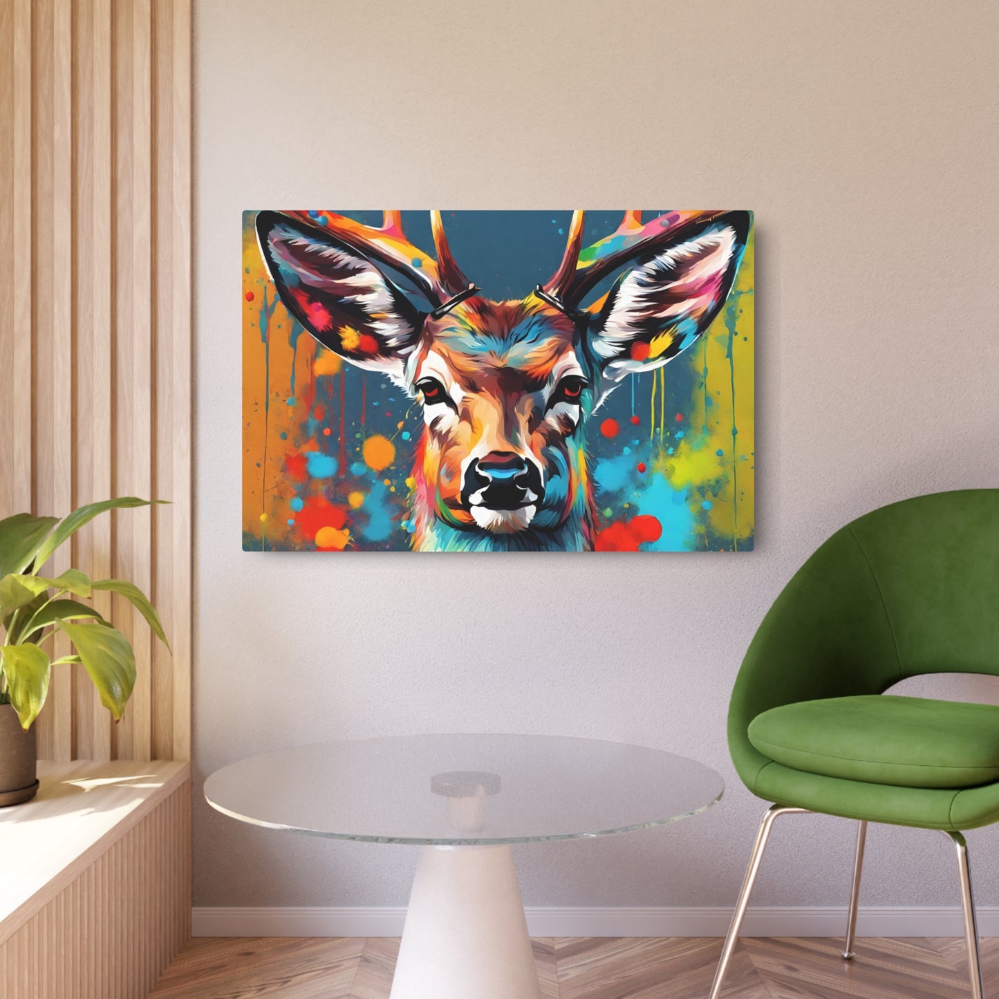 Colorful Deer Metal wall Art versatile and unique home decor