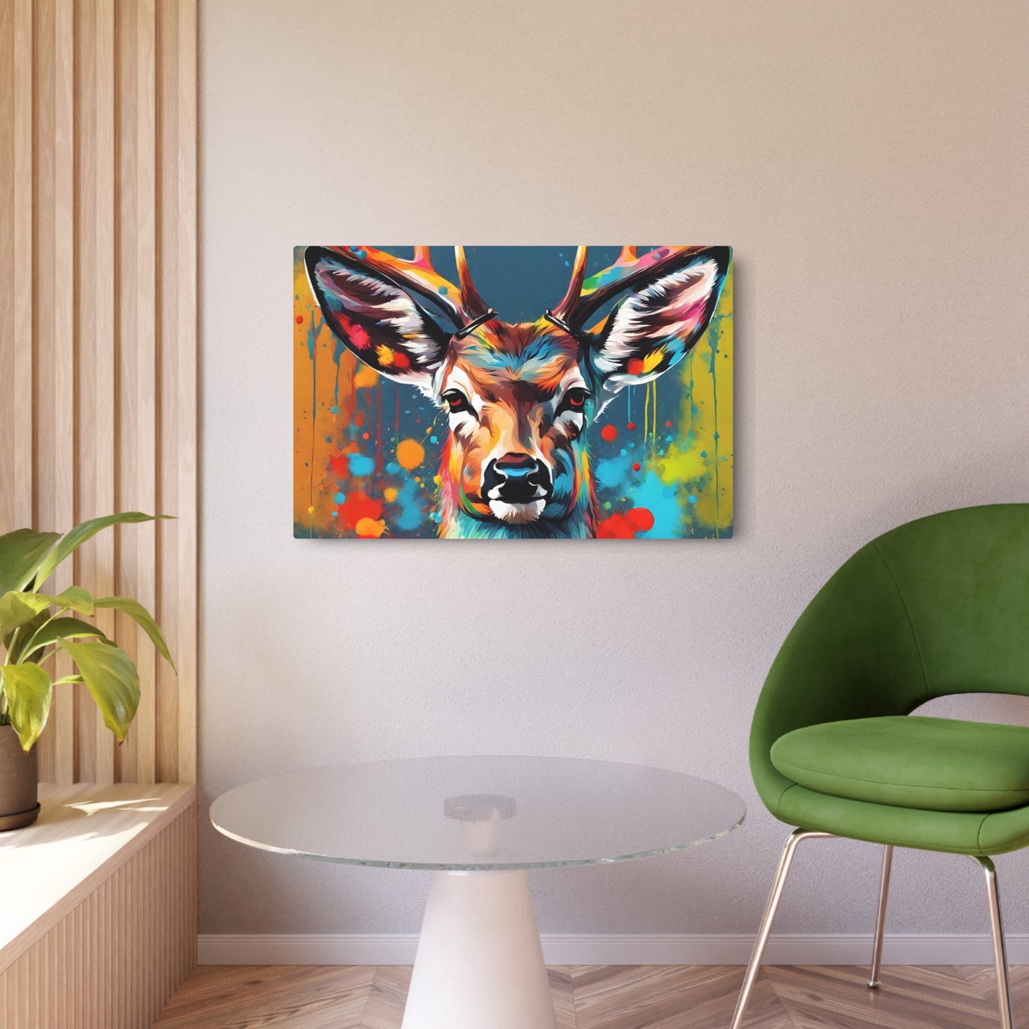 Colorful Deer Metal wall Art versatile and unique home decor