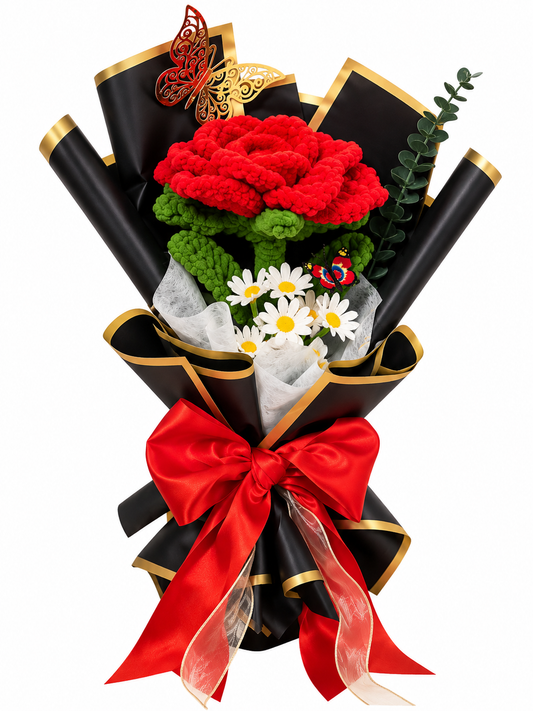 Golden Sunshine – Handmade Plush Sunflower Bouquet